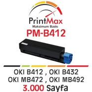 PRINTMAX PM-B412 PM-B412 3000 Sayfa SİYAH-BEYAZ MUADIL Lazer Yazıcılar / Faks...
