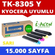 I-AICON C-TK8305Y KYOCERA TK-8305 15000 Sayfa RENKLİ MUADIL Lazer Yazıcılar /...