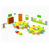 ARM8003 20-23 Kişilik Anasınıfı Yemek Odası Takımı
