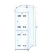 MİSMETAL MSMT-SYDLB-30002 MSMT-SYDLB-30002 600 x 450 x 1900 mm Soyunma Dolabı