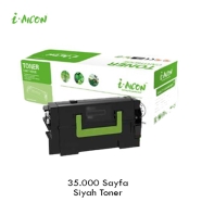 I-AICON C-LEX-58D5X00 LEXMARK 58D5X00 35000 Sayfa BLACK MUADIL Lazer Yazıcıla...