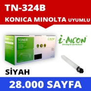 I-AICON C-KM-TN324B KONICA MINOLTA TN324 28000 Sayfa BLACK MUADIL Lazer Yazıc...