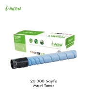 I-AICON C-KM-TN324C KONICA MINOLTA TN324 26000 Sayfa CYAN MUADIL Lazer Yazıcı...