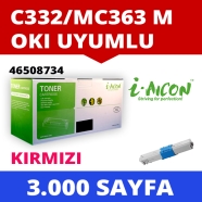 I-AICON C-OKI-C332M OKI 46508734 3000 Sayfa MAGENTA MUADIL Lazer Yazıcılar / ...