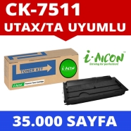 I-AICON C-U-CK7511K UTAX TRIUMPH ADLER TA CK7511 35000 Sayfa BLACK MUADIL Laz...