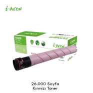 I-AICON C-KM-TN324M KONICA MINOLTA TN324 26000 Sayfa MAGENTA MUADIL Lazer Yaz...