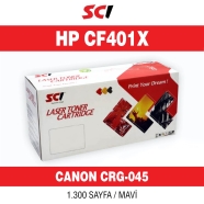 SCI SCI CRG045 C CANON CRG045 C 1300 Sayfa CYAN MUADIL Lazer Yazıcılar / Faks...