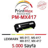 PRINTMAX PM-MX417 PM-MX417 5000 Sayfa SİYAH MUADIL Lazer Yazıcılar / Faks Mak...