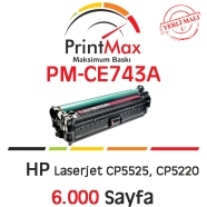 PRINTMAX PM-CE743A PM-CE743A 6000 Sayfa MAGENTA MUADIL Lazer Yazıcılar / Faks...