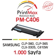 PRINTMAX PM-C406 PM-C406 1000 Sayfa CYAN MUADIL Lazer Yazıcılar / Faks Makine...