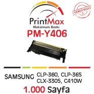PRINTMAX PM-Y406 PM-Y406 1000 Sayfa YELLOW MUADIL Lazer Yazıcılar / Faks Maki...