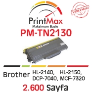 PRINTMAX PM-TN2130 PM-TN2130 2600 Sayfa SİYAH-BEYAZ MUADIL Lazer Yazıcılar / ...