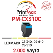 PRINTMAX PM-CX310C PM-CX310C 2000 Sayfa CYAN MUADIL Lazer Yazıcılar / Faks Ma...
