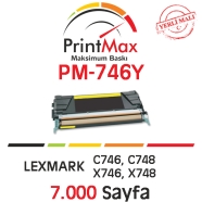 PRINTMAX PM-746Y PM-746Y 7000 Sayfa MAGENTA MUADIL Lazer Yazıcılar / Faks Mak...
