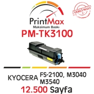 PRINTMAX PM-TK3100 PM-TK3100 12500 Sayfa BLACK MUADIL Lazer Yazıcılar / Faks ...