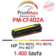 PRINTMAX PM-CF402A PM-CF402A 1400 Sayfa YELLOW MUADIL Lazer Yazıcılar / Faks ...