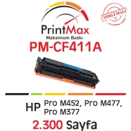 PRINTMAX PM-CF411A PM-CF411A 2300 Sayfa CYAN MUADIL Lazer Yazıcılar / Faks Ma...