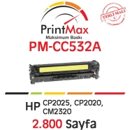 PRINTMAX PM-CC532A PM-CC532A 2800 Sayfa YELLOW MUADIL Lazer Yazıcılar / Faks ...