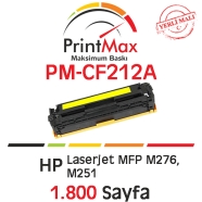 PRINTMAX PM-CF212A PM-CF212A 1800 Sayfa YELLOW MUADIL Lazer Yazıcılar / Faks ...