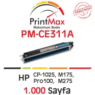 PRINTMAX PM-CE311A  PM-CE311A 1000 Sayfa CYAN MUADIL Lazer Yazıcılar / Faks M...