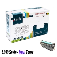 AMIDA P-PH CF361C HP CF361A 5000 Sayfa CYAN MUADIL Lazer Yazıcılar / Faks Mak...