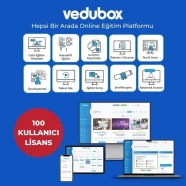 VEDUBOX VB LMS 100 / UZAKTAN EĞİTİM SİSTEMİ VB LMS 100 Eğitim Yazılım Paketi