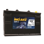 İNCİ ( 1010171 ) 12 V 105 Ah C20 SUPR A SENTOR SULU Akü