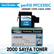 PERFIX PFCX310C PFCX310C 2000 Sayfa CYAN MUADIL Lazer Yazıcılar / Faks Makine...