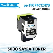 PERFIX PFCX317B PFCX317B 3000 Sayfa SİYAH MUADIL Lazer Yazıcılar / Faks Makin...