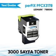 PERFIX PFCX317B PFCX317B 3000 Sayfa BLACK MUADIL Lazer Yazıcılar / Faks Makin...