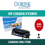 ORINK LH505X/280X/CRG719H HP CE505X/CF280X/CRG-719H 6900 Sayfa SİYAH-BEYAZ MU...