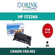 ORINK LHCF226A HP CF226A/CRG-052 3100 Sayfa SİYAH-BEYAZ MUADIL Lazer Yazıcıla...