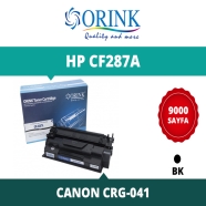 ORINK LHCF287A HP CF287A/CRG-041 9000 Sayfa SİYAH-BEYAZ MUADIL Lazer Yazıcıla...