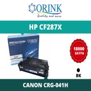 ORINK LHCF287X HP CF287X/CRG-041H 18000 Sayfa SİYAH-BEYAZ MUADIL Lazer Yazıcı...