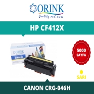 ORINK LHCF412X  HPCF412X/CRG-046H 5000 Sayfa YELLOW MUADIL Lazer Yazıcılar / ...