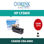 ORINK LHCF360X HP CF360X/CRG-040H 12500 Sayfa SİYAH MUADIL Lazer Yazıcılar / ...