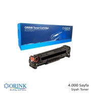 ORINK LHCC530A/CE410X/CF380X  HP CC530A/CE410X/CF380X/CRG-718 4000 Sayfa SİYA...