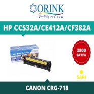 ORINK LHCC532A/CE412A/CF382A  HP CC532A/CE412A/CF382A/CRG-718 2800 Sayfa YELL...