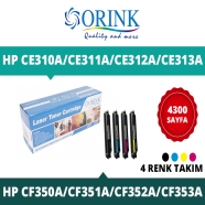 ORINK LHCE310A/CE311A/CE312A/CE313A 4 COLOR SET  HP CE310A/CF350A/CRG729/CE31...