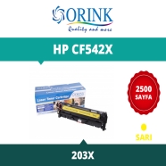 ORINK LHCF542X  HP CF542/203 2500 Sayfa YELLOW MUADIL Lazer Yazıcılar / Faks ...