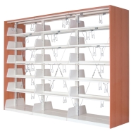 ÇEM-SAN ÜÇLÜ ÇİFT YÜZLÜ KİTAPLIK AHŞAPLI CMS 4106 2770 x 640 x 2070 mm Kitaplık