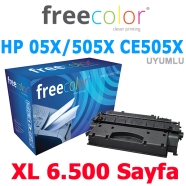 FREECOLOR 505X-FRC HP 05X CE505XC Canon 719H 6500 Sayfa BLACK MUADIL Lazer Ya...