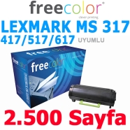 FREECOLOR MS317-MEA-FRC Lexmark MS417 MX417 51B5H00 8500 Sayfa BLACK MUADIL L...