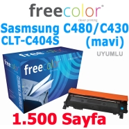 FREECOLOR C480C-XSG-FRC Samsung CLT-C404S 1500 Sayfa CYAN MUADIL Lazer Yazıcı...