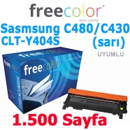 FREECOLOR C480Y-XSG-FRC Samsung CLT-C404S 1500 Sayfa YELLOW MUADIL Lazer Yazı...