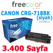 FREECOLOR C718K-FRC Canon CRG-718BK 3400 Sayfa BLACK MUADIL Lazer Yazıcılar /...