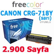 FREECOLOR C718Y-FRC Canon CRG-718Y 2900 Sayfa YELLOW MUADIL Lazer Yazıcılar /...