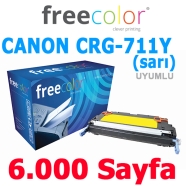 FREECOLOR CRG711Y-FRC Canon CRG-711Y 6000 Sayfa YELLOW MUADIL Lazer Yazıcılar...