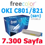 FREECOLOR C801Y-MEA-FRC OKI44643005 7300 Sayfa YELLOW MUADIL Lazer Yazıcılar ...