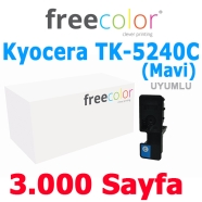 FREECOLOR TK5240C-FRC Kyocera TK-5240C 3000 Sayfa CYAN MUADIL Lazer Yazıcılar...